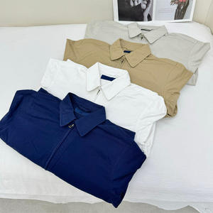 แจ็คเก็ตซิปสไตล์ลำลอง แบรนด์ <span class=keywords><strong>Ralph</strong></span> <span class=keywords><strong>Lauren</strong></span> สีน้ำตาลวินเทจ ปักโลโก้ คอตั้ง ดีไซน์ใหม่ - Product Image 1