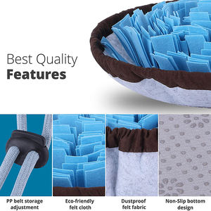 Оптовая продажа, забавный серый коврик для домашних питомцев, синий интерактивный коврик для собак - Product Image 4