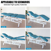 Table de chiropratique électrique multifonctionnelle à 5 sections, pieds séparables, pour examen et ostéopathie