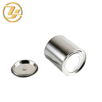 Boîtes de conserve métalliques rondes vides de 100 ml, 250 ml, 500 ml, 1000 ml avec couvercles, emballage en gros