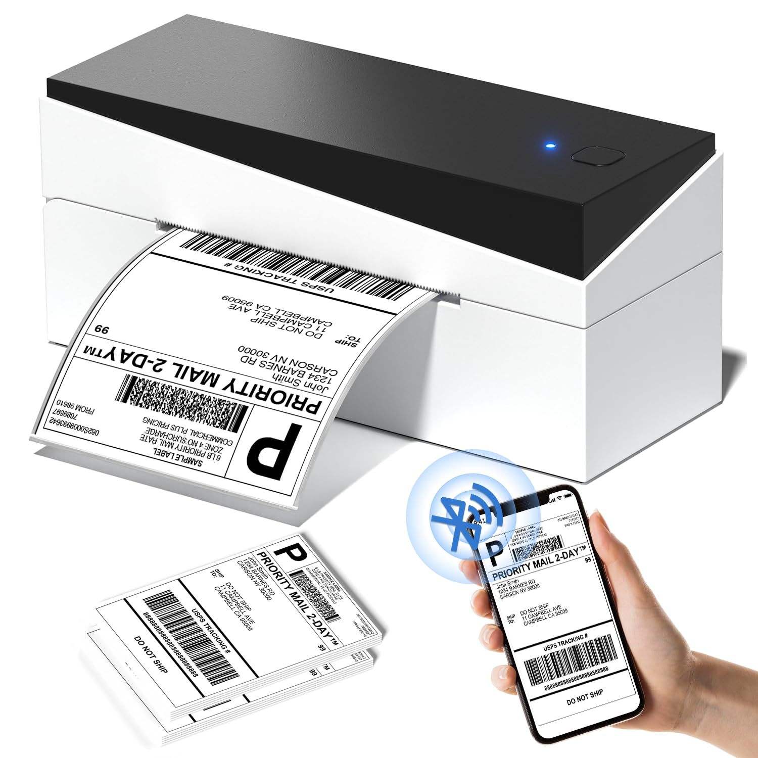 Phomemo 249-BT สีดำและสีขาว