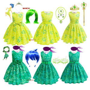 Inside Out 2 Joy Anger <span class=keywords><strong>Fear</strong></span> Performance Party Game Girls Princess Dress Carnival Cosplay Kids Tv & Movie Disfraces de anime de Halloween - Product Image 1