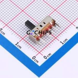 SS-13D01-G050 Slide Switch Through hole-6P,12.7x4.5mm Switch Single Pole Double Throw Rectangle Pin Header PC Pin 12.7mm - Product Image 2