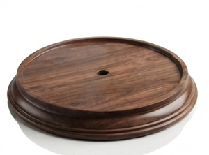 Walnut 2 Tier Eco-Friendly Cake Stand Wooden Holder Pedestal Display Rack Bakery <b>Party</b> Dessert <b>Table</b> Made China Handcrafted - Product Image 3