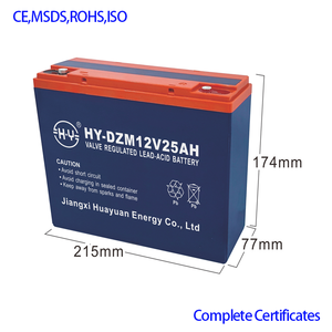 DZM <span class=keywords><strong>12V</strong></span> <span class=keywords><strong>25AH</strong></span> 7.2KG 密閉型鉛蓄電池 電子車両 オートバイ/スクーター/自動車 - Product Image 2