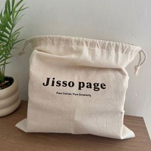 Direct Manufacturer Large Cotton Canvas Dust <b>Pouch</b> 100%Organic Cotton <b>Drawstring</b> Bag - Product Image 2