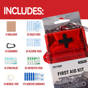 Ori-Red portátil impermeable <span class=keywords><strong>de</strong></span> plástico colgante Mini Kit <span class=keywords><strong>de</strong></span> <span class=keywords><strong>primeros</strong></span> <span class=keywords><strong>auxilios</strong></span> para pequeñas lesiones - Product Image 5
