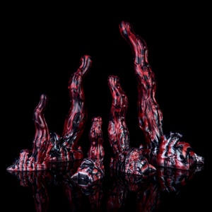 Dildo Extra Largo Talla XXL para Hombres, Tapón Anal de Silicona con Forma de Lengua de Lobo y Ventosa - Product Image 2