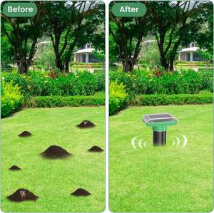 Saijzek Güneş Enerjili Ultrasonik Yılan, Köstebek, Güvercin, Köstebek Kovucu Titreşimli Cihaz, Dış Mekan Çimenleri ve Çiftlikler İçin - Product Image 4