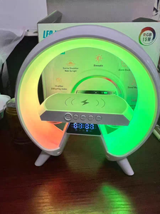 Bestseller G-Lamp Produkt Led Nachtlicht Lautsprecherkasten Schlafzimmer musikalisches drahtloses ladegerät Aufladungsalarm - Product Image 4