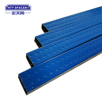 Barre d'espacement en aluminium colorée pour verre isolant, soudure haute fréquence noire, barre d'espacement en aluminium colorée pour double vitrage