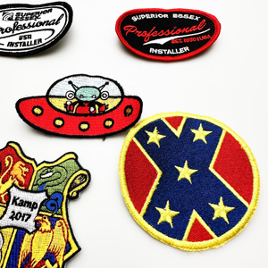 Wholesale High Quality Woven Patch With Private Design Logo Custom Iron on Woven Patch for Clothing <b>Baseball</b> <b>Cap</b> - Product Image 3