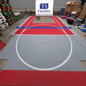 Tuiles de sol pour terrain de basket-ball extérieur de 20x25 pieds, demi-terrain, avec motif <span class=keywords><strong>Jordan</strong></span>, utilisées pour les terrains de basket-ball de jardin - Product Image 3