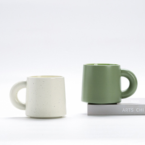 Cốc gốm công suất lớn với hiệu ứng mờ và phong cách đơn giản tay dày xử lý Logo tùy chỉnh cốc cà phê - Product Image 2