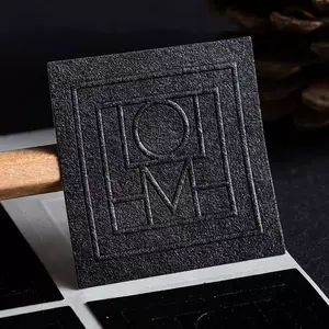 Custom Logo Embossed Printing Paper Sticker Three-dimensional Sealing Stickers For Packaging With Your Own Design