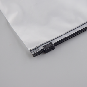 뜨거운 판매 바이오 분해성 양말 속옷 의류 지퍼 가방 플라스틱 Resealable 옷 포장 젖빛 애 가방 - Product Image 4