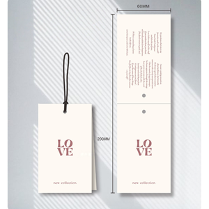 Tùy Chỉnh Sang Trọng Đặc Biệt Giấy Dập Nóng Vàng Logo Hangtags Với Kết Cấu Cá Nhân Logo Giấy Hangtags Cho Quần Áo - Product Image 5