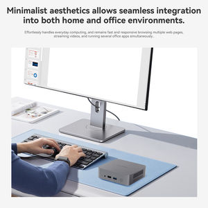 Oumax N N5095 Mini <span class=keywords><strong>PC</strong></span> con 8GB DDR4 128GB SSD HD Display Core Intel Celeron CPU Chipset Win11pro <span class=keywords><strong>Gaming</strong></span> <span class=keywords><strong>Computer</strong></span> Desktop - Product Image 5