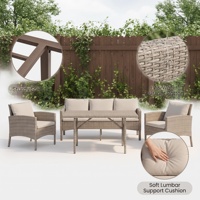Nouvelle tendance de la mode : mobilier d'extérieur, ensemble de canapés de luxe pour jardin, ensemble de meubles de patio.