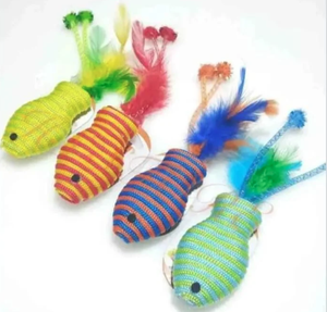 Juguete Rascador para Gatos con Plumas en Forma de Pez, Interactivo, para Caza, Juego y Actividad - Product Image 2