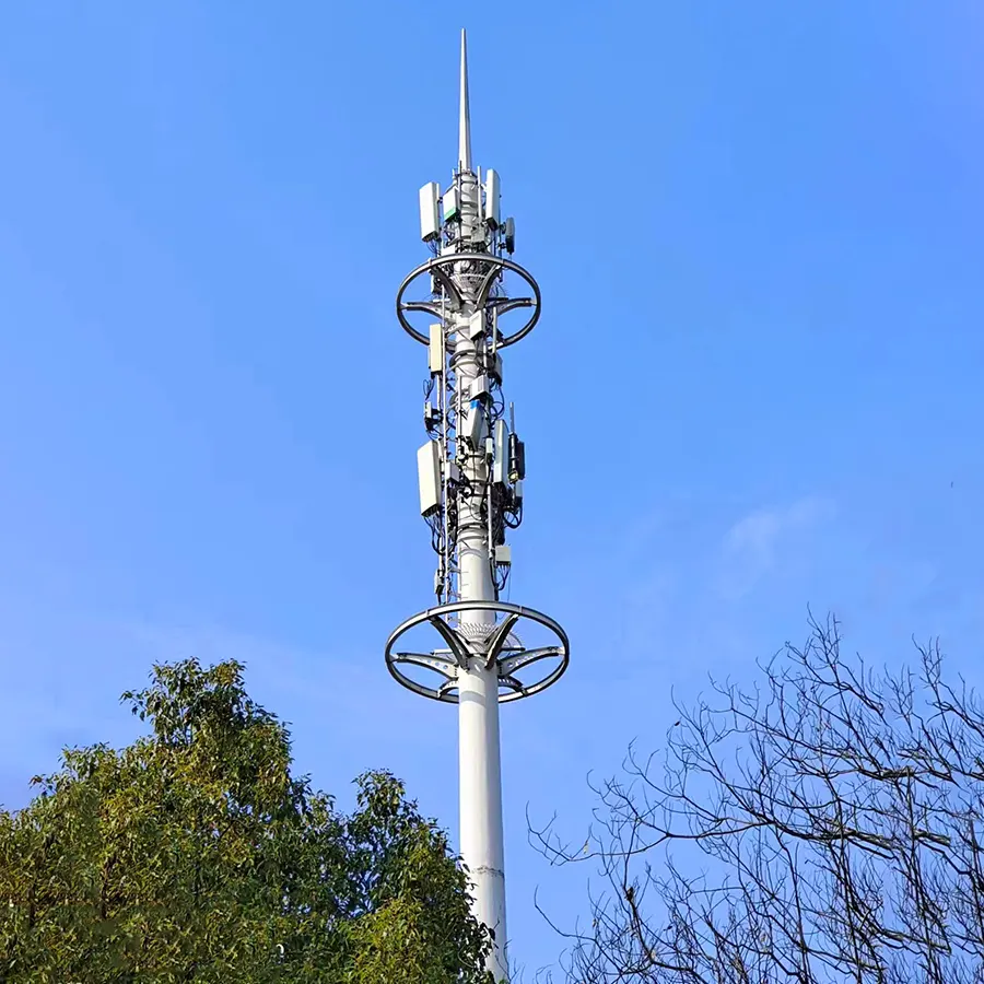 इलेक्ट्रिक सेल फोन दूरसंचार टॉवर और मोनोपोल पोल