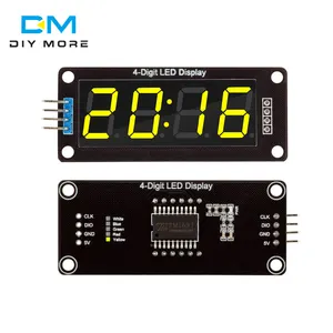 4-Digit LED 0.56" Display Tube Decimal 7 Segments TM1637 Time Clock Double Dots Module 0.56 inch White Display