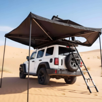 Auvent de voiture rétractable pour camping en extérieur, auvent latéral de voiture 270 degrés, auvent chauve-souris, auvent Foxwing, auvent autoportant 270 avec fermeture éclair en D