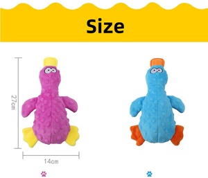 ZHONGYA Pet New Durable Eco-Friendly Plush Quacking Duck Dog Chew <strong>Toy</strong> with <strong>Squeaky</strong> Design for Entertainment and Teeth Cleaning - Product Image 2
