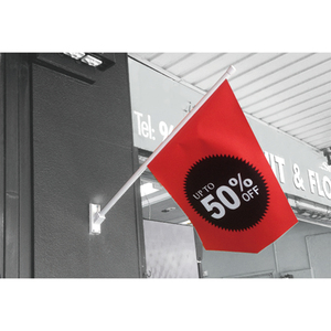 2023 новый высококачественный висячий Американский вышитый угловой настенный флаг на заказ с настенным креплением ПВХ флагшток для рекламы - Product Image 2