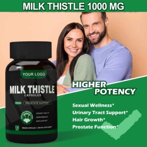 Extrait de chardon-Marie B12 de haute qualité 80% capsules de supplément à base de plantes de silymarine - Product Image 6