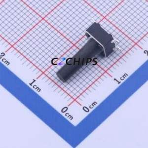 TS-1095PS-A175B2-C3D2 Tactile Switch SMD,6x6mm Switch Single Pole Single Throw Round Button 1.8N Vertical Mount - Product Image 1