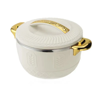 Ensemble de récipients isothermes anti-fuite en acier inoxydable plaqué or noir, grande capacité, 1 compartiment, avec couvercle en plastique mignon