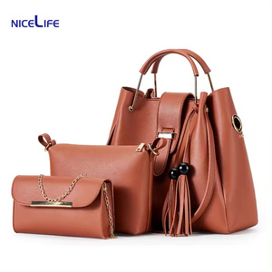 Conjunto de bolso de cuero para mujer, bolsos de hombro, bolsos cruzados, bolsos de mensajero, Bolsa femenina, Bolsos Muje - Product Image 4