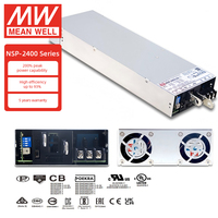 Fuente de Alimentación AC/DC MEAN WELL NSP-2400 de 2400W con PFC, Protocolo CANBus MODbus, Voltaje y Corriente Programables de 12V-60V, Garantía de 5 Años