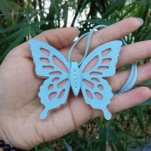 Beautiful PU Leather Butterfly <b>Bag</b> <b>Charm</b> Elegant Purse Accessory Luxury Design Lambskin Purse <b>Charm</b> for Gifts - Product Image 3