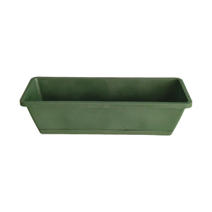 Bac de plantation rectangulaire en plastique version fine Hollen avec trous de drainage pour balcon et jardin domestique (fleurs et légumes) - Product Image 2