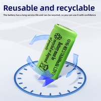 Baterai Isi Ulang Ni-MH Bentuk Khusus 2/3AA 600mAh 12V 0Wh untuk Alat Cukur Sikat Gigi Elektrik No5 Elektronik Konsumen