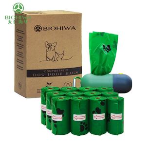 Sacs de crottes de chien biodégradables certifiés ASTM D6400, vente en gros, sacs de déchets de chien compostables approuvés par le BPI - Product Image 1