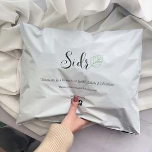 Sacs d'emballage biodégradables en polybulles pour l'expédition, avec impression de logo personnalisé, imperméables, pour l'emballage des perruques - Product Image 2