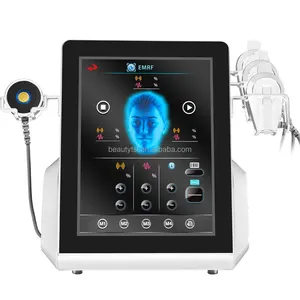 Monopolo verticale di stimolazione elettromagnetica RF EMRF occhi fronte lifting viso muscolo facciale macchina di sollevamento