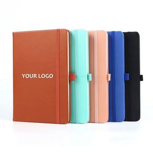 Custom Wholesale A4/<b>A5</b> Personalized UV Printed Lined Hardcover PU Leather Business <b>Notebooks</b> with Logo 100 Sheets - Product Image 1
