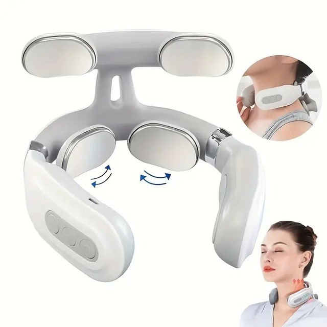 New Portable Smart Electric Heating Neck Massager Featuring a Cervical Suspension Design Specifically Crafted for Neck Massage