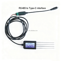 Sonde longue HONDE RS485 Modbus pour la mesure de l'humidité, de la salinité, du NPK, du pH, de l'EC et de la température du sol agricole