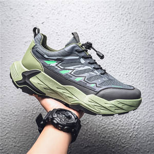 Nouveaux modèles de chaussures de sport pour jeunes hommes, prix bas, chaussures de marque, dessus en daim, élastiques, légères, pour la course à pied en ville - Product Image 1