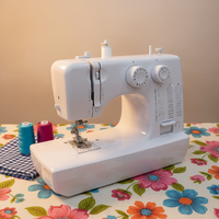 Máquina de Coser Eléctrica Portátil Mini UKICRA UFR-818 con Motor, 45 Puntadas, Fácil de Usar para Principiantes