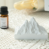 Diffuseur d'huiles essentielles rechargeable en forme de montagne enneigée des Alpes pour la décoration moderne de la maison