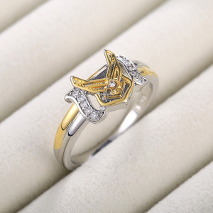 Anello a Stella da Donna, Bicolore, Forma di Stella, Aperto e Regolabile, Gioiello Minimalista Chic per Uso Quotidiano - Product Image 4