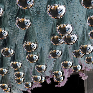 Les larmes <span class=keywords><strong>d</strong></span>'<span class=keywords><strong>ange</strong></span> gouttes <span class=keywords><strong>d</strong></span>'eau pendentifs galvanoplastie ornements accessoires et <span class=keywords><strong>d</strong></span>écorations sur la scène de Meichen Wedding Hall Hotel - Product Image 4