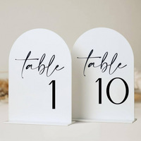 Décoration de mariage acrylique sièges Place cartes et table plaque d'immatriculation fête mariage signes or miroir feuille acrylique