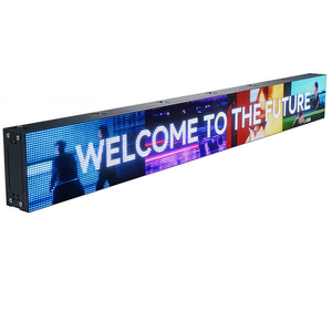 شاشة إعلانية LED ملونة بالكامل RGB قابلة للتخصيص في الطول والعرض، لافتة LED مدمجة في الجدار للمتاجر وواجهات المحلات - Product Image 1
